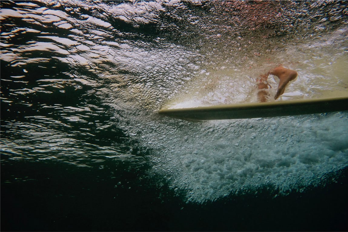 Jon Laurenson, paddling out