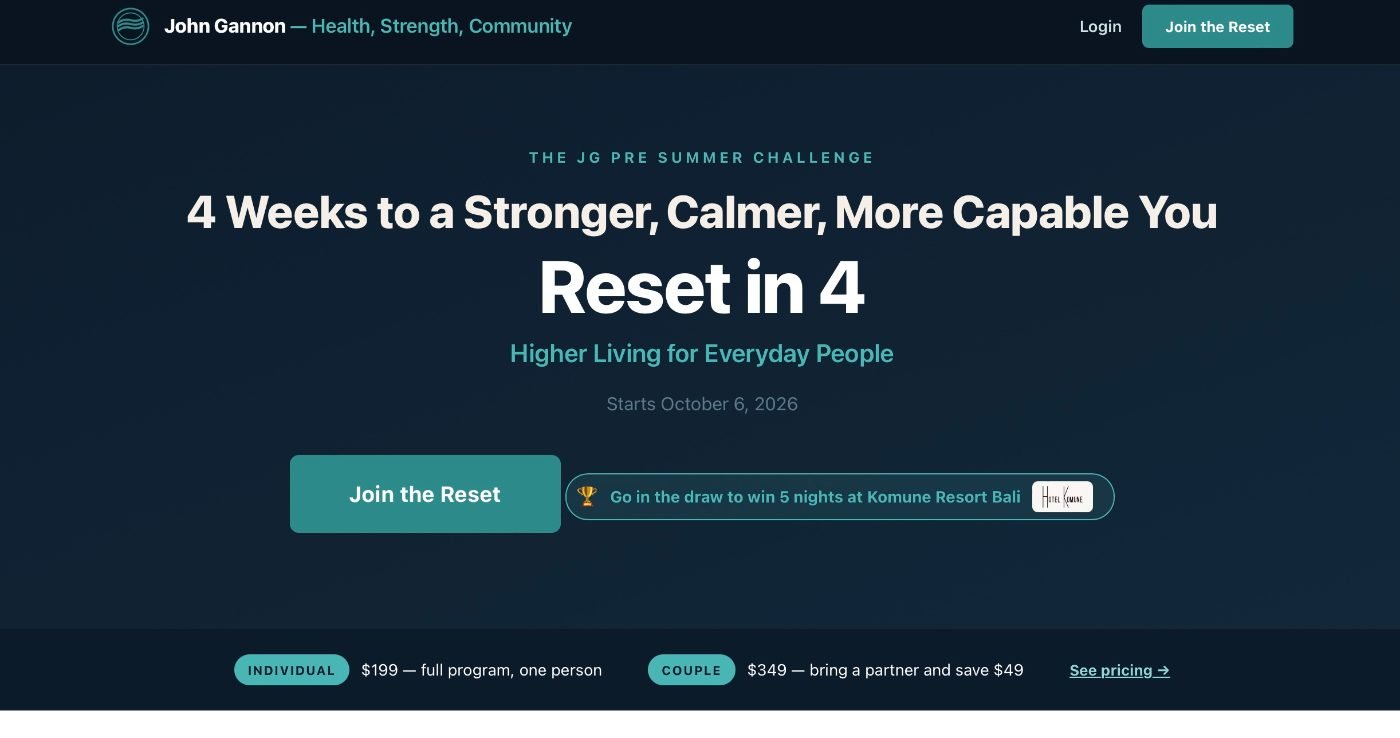 Reset in 4 with John Gannon